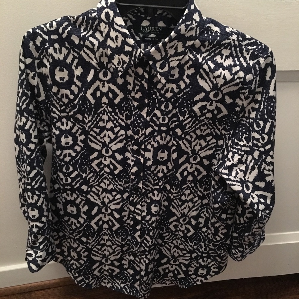 Ralph Lauren Ikat Print Blouse